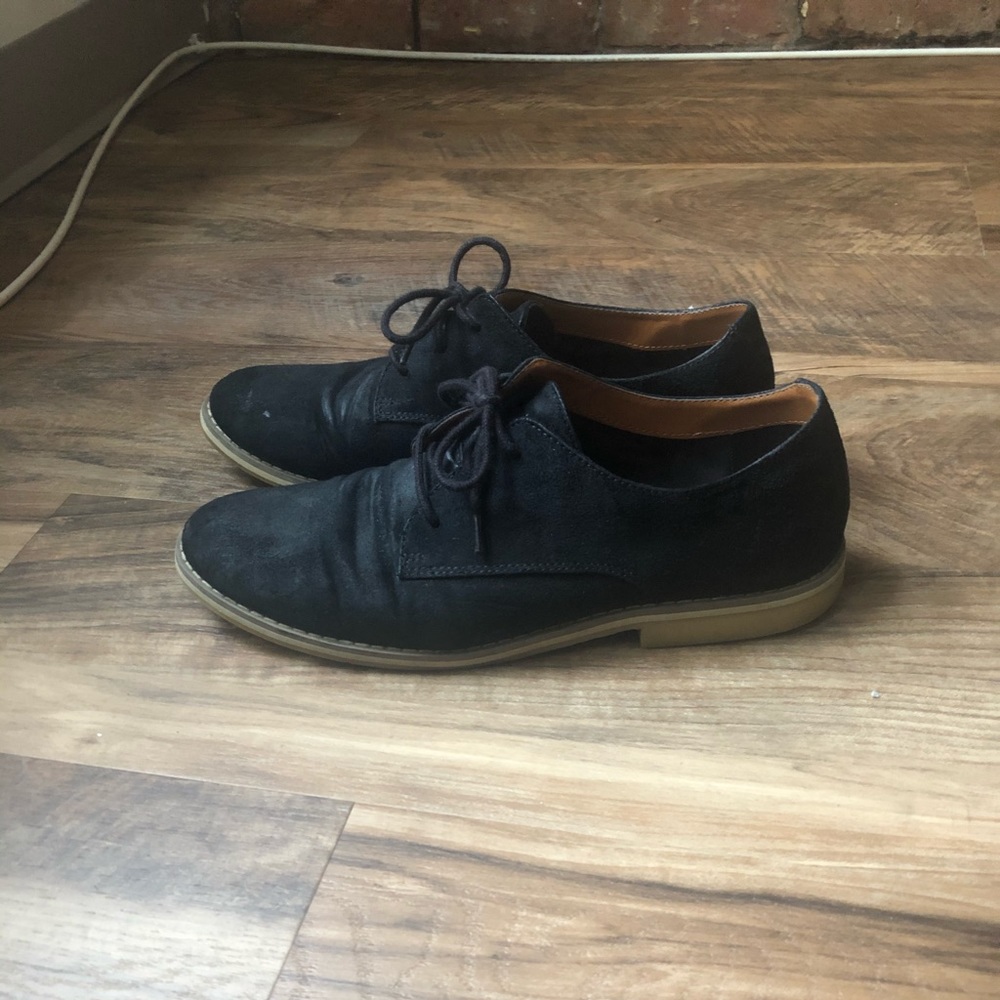 H&M Men’s black suede dress shoes